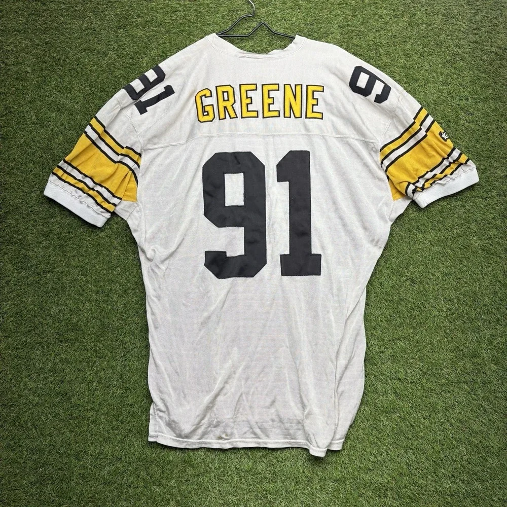 Vintage 1994 Pittsburgh Steelers Jersey Mens 48 Game Cut Kevin Greene #91 Patch